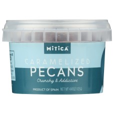 MITICA: Pecans Crmlzd Minitub, 4.41 oz