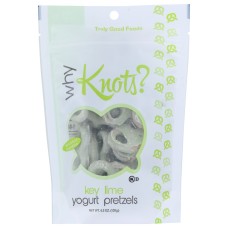 WHY KNOTS: Pretzel Key Lm Yogurt Cov, 4.5 oz