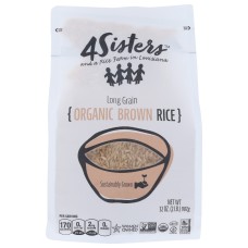 4SISTERS: Rice Brown Long Grain Org, 2 lb