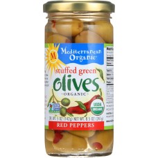 MEDITERRANEAN ORGANICS: Olive Grn Stfd Red Pppr, 8.5 oz