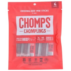 CHOMPS: Original Beef 6Ct Bag, 3 oz
