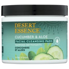 DESERT ESSENCE: Pad Cleansing Ccmbr Aloe, 50 pc