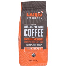 LAIRD SUPERFOOD: Coffee Drk Grnd Mushroom, 12 oz