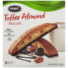 NONNIS: Biscotti Almond Toffee, 6.88 oz
