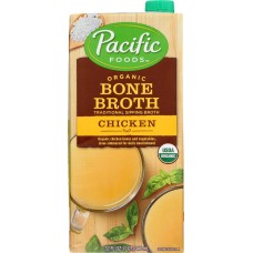 PACIFIC FOODS: Bone Broth Sltd Chic Org, 32 oz