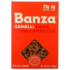 BANZA: Pasta Chickpea Gemelli, 8 oz