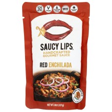 SAUCY LIPS: Sauce Red Enchilada, 8	 oz