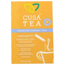 CUSA TEA: Tea Slim Savvy Herbal, 10 ea