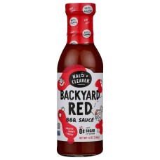 HALO AND CLEAVER: Sauce Bbq Backyard Red, 13 oz
