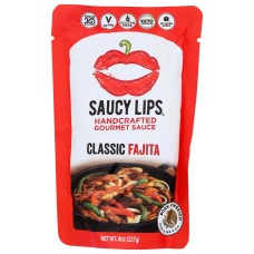 SAUCY LIPS: Sauce Classic Fajita, 8 oz