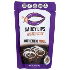 SAUCY LIPS: Sauce Mole, 8	 oz