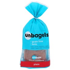UNBUN: Bagel Plain Keto, 12.35 oz