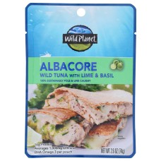 WILD PLANET: Pouch Albacore Bsl Lime, 2.6 oz