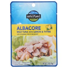 WILD PLANET: Pouch Albacore Lmn Thyme, 2.6 oz
