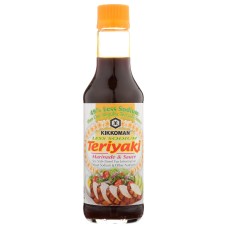 KIKKOMAN: Sauce Teriyaki Less Sdm, 10 oz