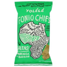 YOLELE: Chips Fonio Greens, 5 oz