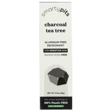 SMARTYPITS: Charcoal Plus Tea Tree Sensitive Skin Formula, 2.9 oz