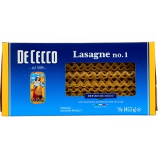 DE CECCO: Pasta Lasagne, 16 oz