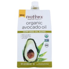 NUTIVA: Avocado Hempseed Oil Blnd, 12 oz