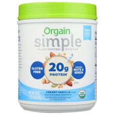 ORGAIN: Protein Simple Pwdr Vnla, 1.25 lb