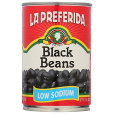 LA PREFERIDA: Bean Blk Low Sodium, 15 oz