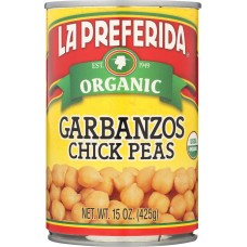 LA PREFERIDA: Bean Chick Pea Org, 15 oz