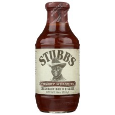 STUBBS: Sauce Bbq Smky Mesquite, 18 oz