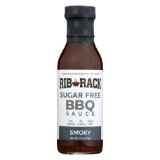 RIB RACK: Sauce Bbq Smoky Sf, 11 oz