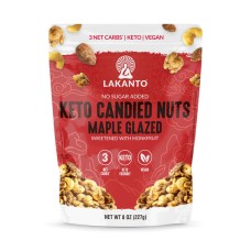 LAKANTO: Nuts Candied Maple Glzd, 8 oz