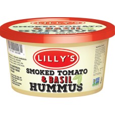 LILLY'S: Smoked Tomato & Basil Hummus, 12 oz