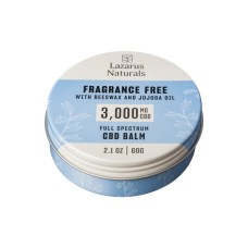 LAZARUS NATURALS: Cbd Fragrance Free Balm 3000Mg, 2.1 oz