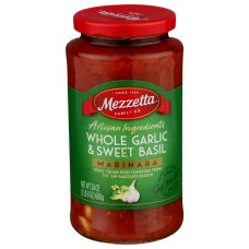 MEZZETTA: Whole Garlic And Sweet Basil Marinara, 24 oz