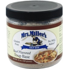 MRS MILLERS: Beef Flavored Soup Base, 12 oz