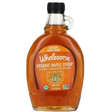 WHOLESOME: Organic Maple Syrup Amber, 12 fo