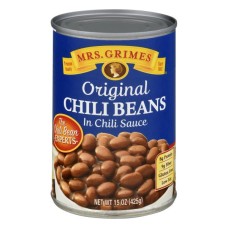 MRS GRIMES: Original Chili Beans, 15 oz