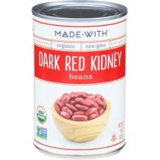 MADE WITH: Organic Dark Red Kidney Beans, 15 oz