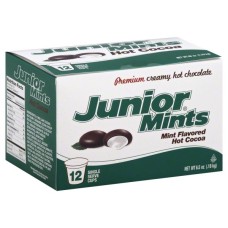 TOOTSIE ROLL BEVERAGES: Junior Mints Mint Flavored Hot Cocoa, 12 pc