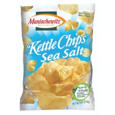 MANISCHEWITZ: Kettle Chips Sea Salt, 6 oz