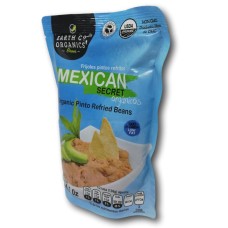 EARTH CO ORGANICS BEANS: Mexican Secret Refried Beans, 14.1 oz
