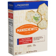 MANISCHEWITZ: Egg Tam Tams Everything Crackers, 8 oz
