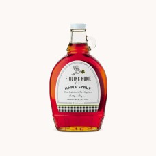 FINDING HOME FARMS: 100 Percent Certified Organic Maple Syrup Glass Bottle, 12 fo