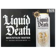 LIQUID DEATH: Mountain Water 8Pk, 153.6 fo