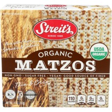 STREITS: Organic Flour and Water Matzo, 11 oz