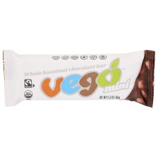 VEGO: Mini Whole Hazelnut Chocolate Bar, 2.3 oz