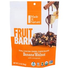 MADE IN NATURE: Fruit Bark Banana Walnut, 3.4 oz