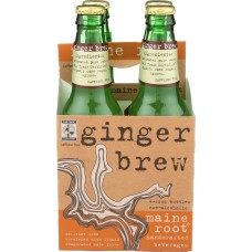 MAINE ROOT: Ginger Brew Soda 4pk, 48 fo