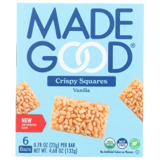 MADEGOOD: Vanilla Crispy Squares, 4.68 oz