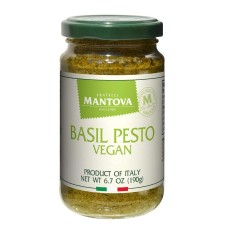 MANTOVA: Basil Pesto Vegan, 6.5 oz