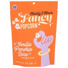MADDY & MAIZE: Vanilla Pumpkin Spice Popcorn, 4.5 oz