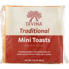 DIVINA: Mini Toast Traditional, 2.82 oz